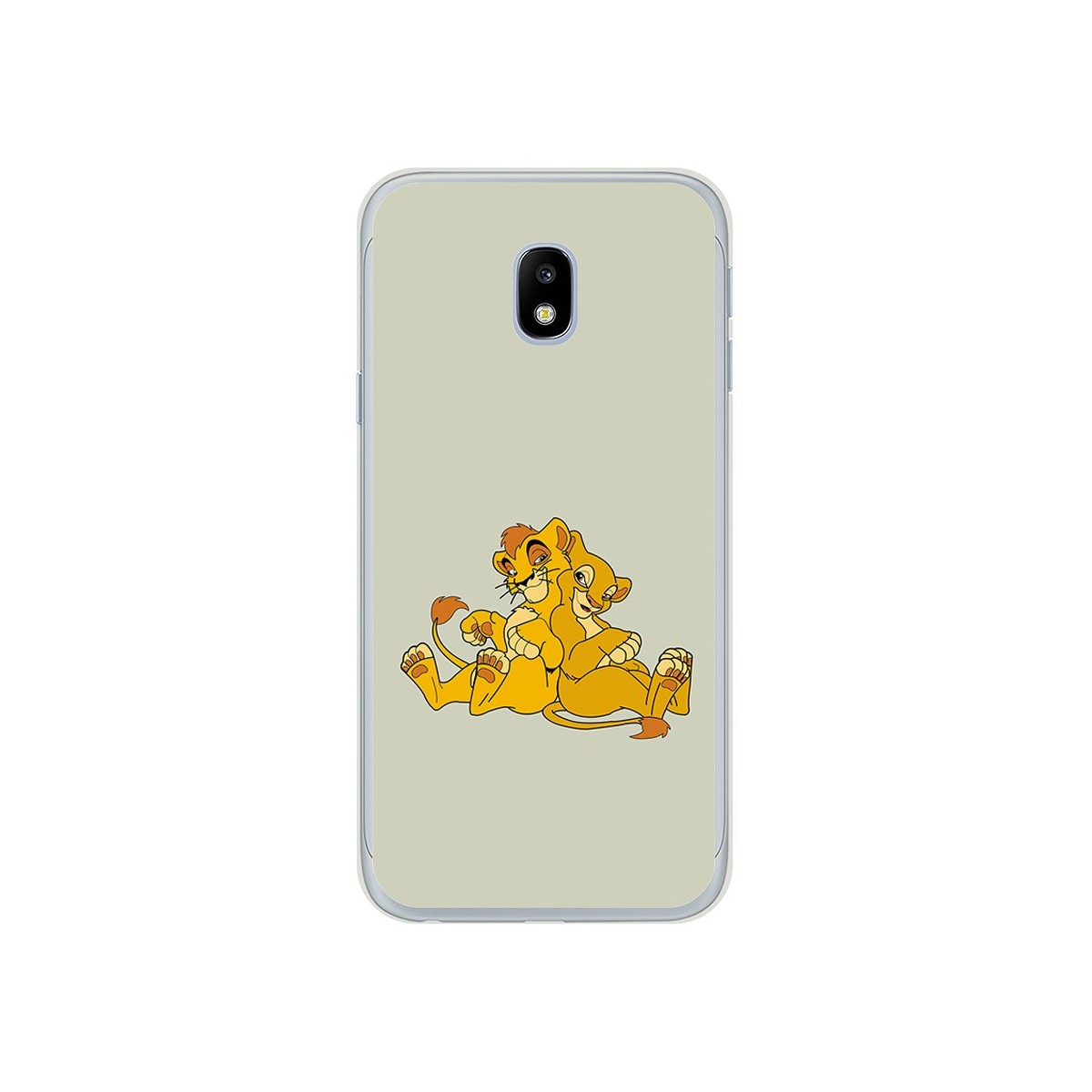Funda Gel Tpu para Samsung Galaxy J3 (2017) Diseño Leones Dibujos