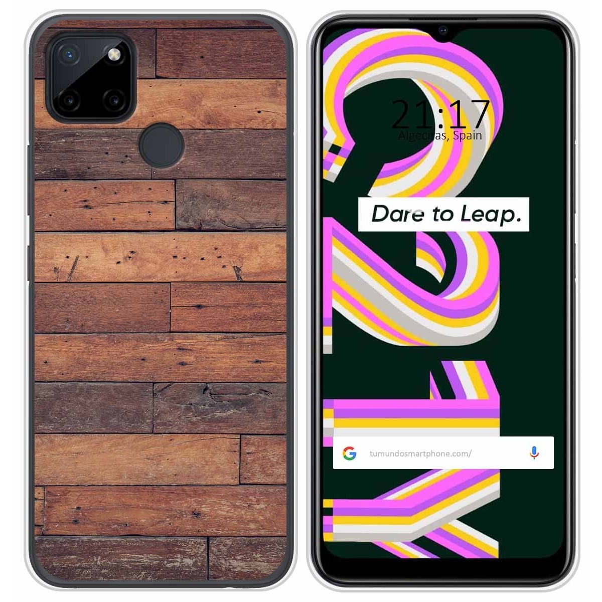Funda Silicona para Realme C21Y / C25Y diseño Madera 03 Dibujos