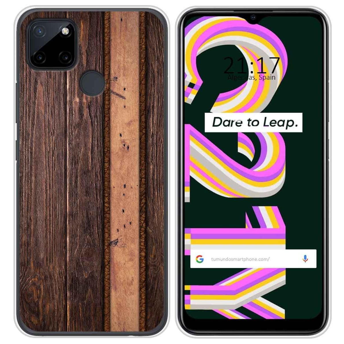 Funda Silicona para Realme C21Y / C25Y diseño Madera 05 Dibujos
