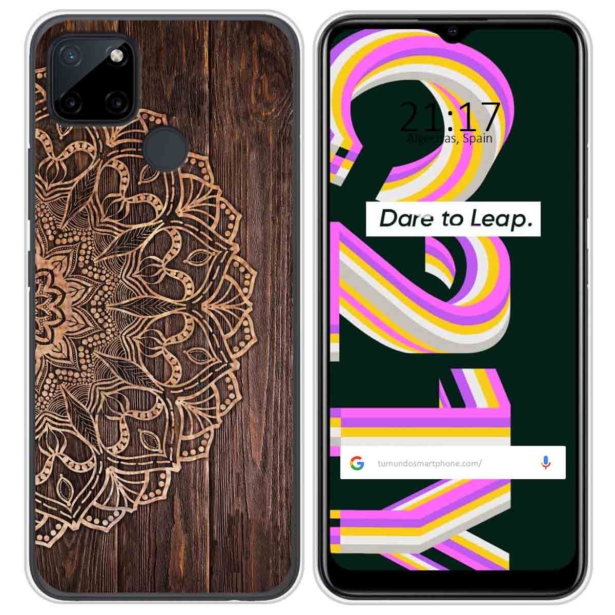 Funda Silicona para Realme C21Y / C25Y diseño Madera 06 Dibujos