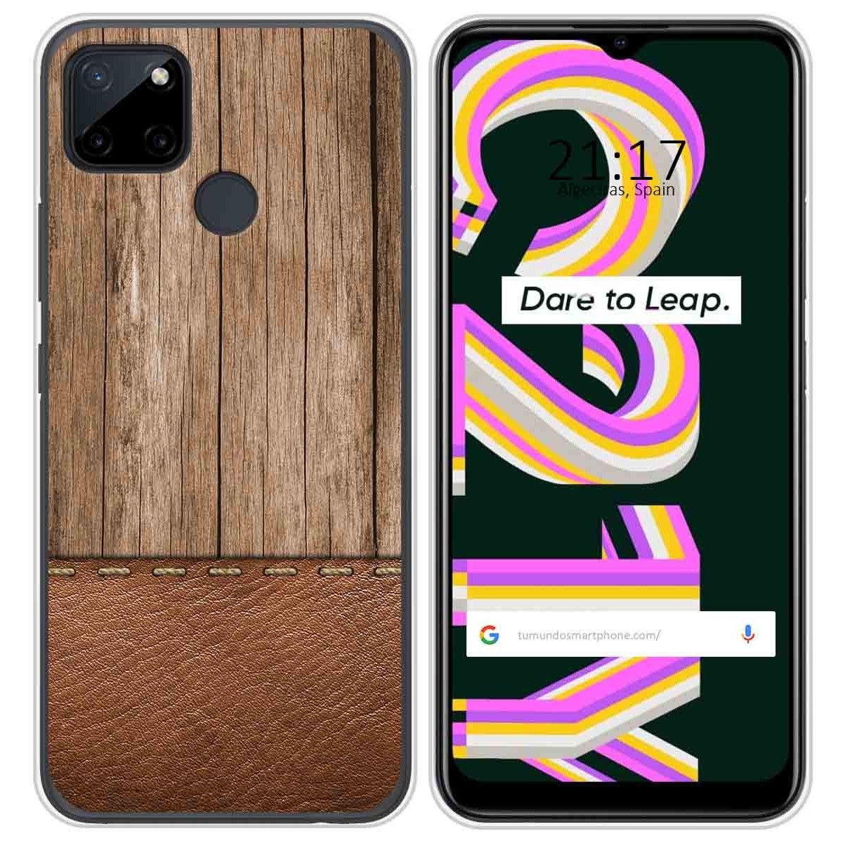 Funda Silicona para Realme C21Y / C25Y diseño Madera 09 Dibujos