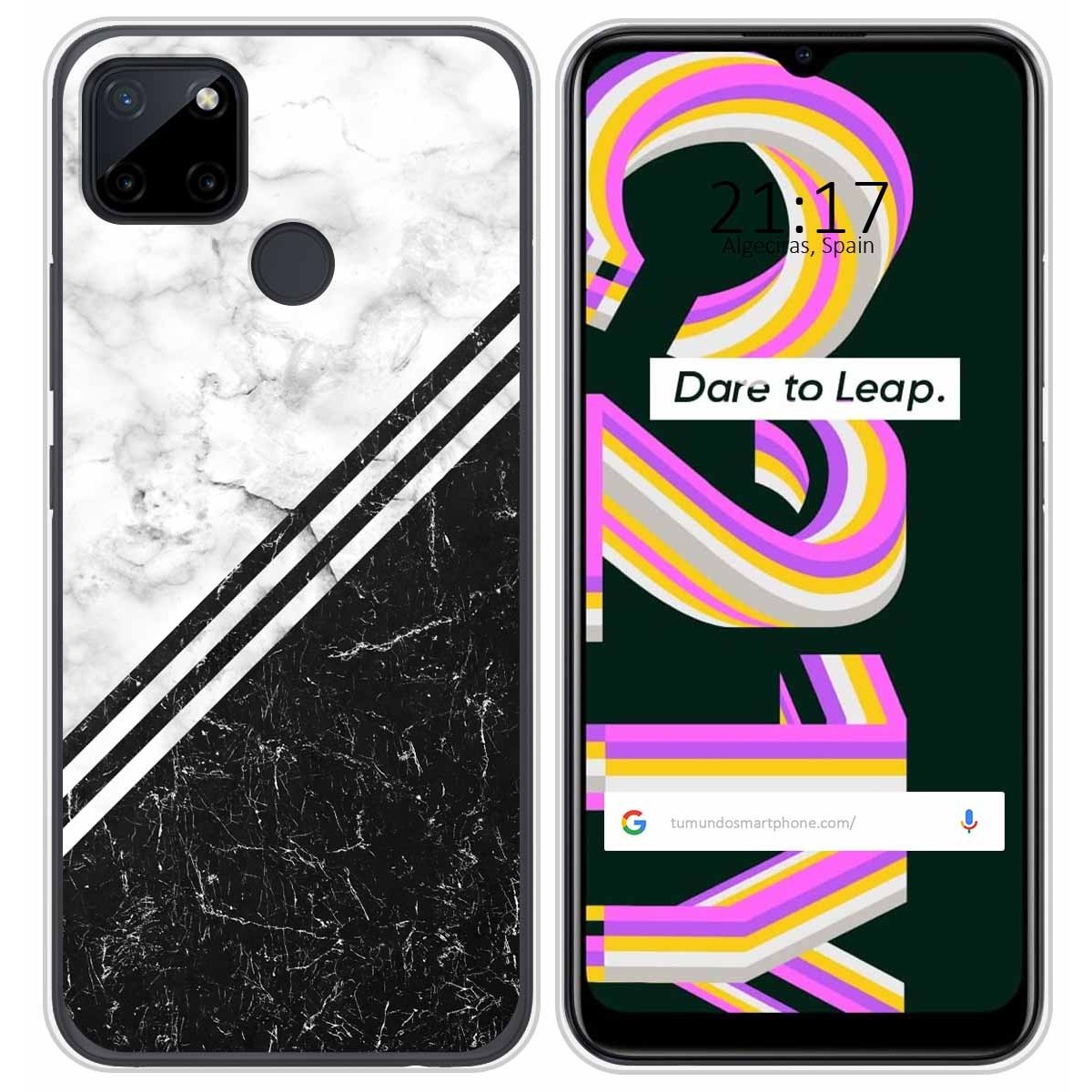 Funda Silicona para Realme C21Y / C25Y diseño Mármol 01 Dibujos