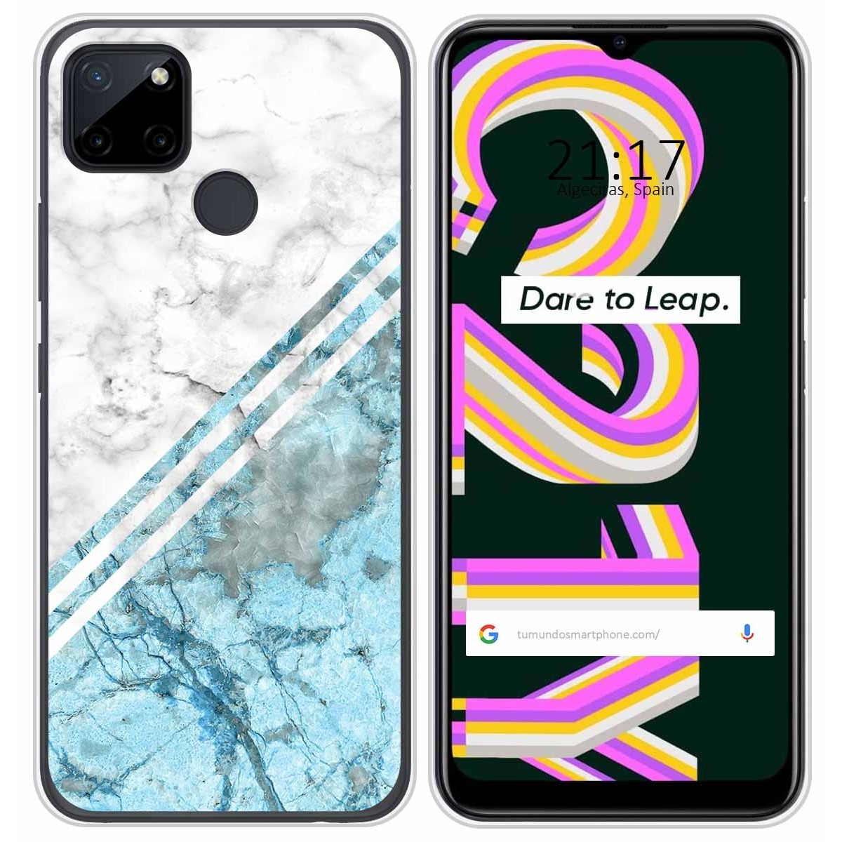 Funda Silicona para Realme C21Y / C25Y diseño Mármol 02 Dibujos