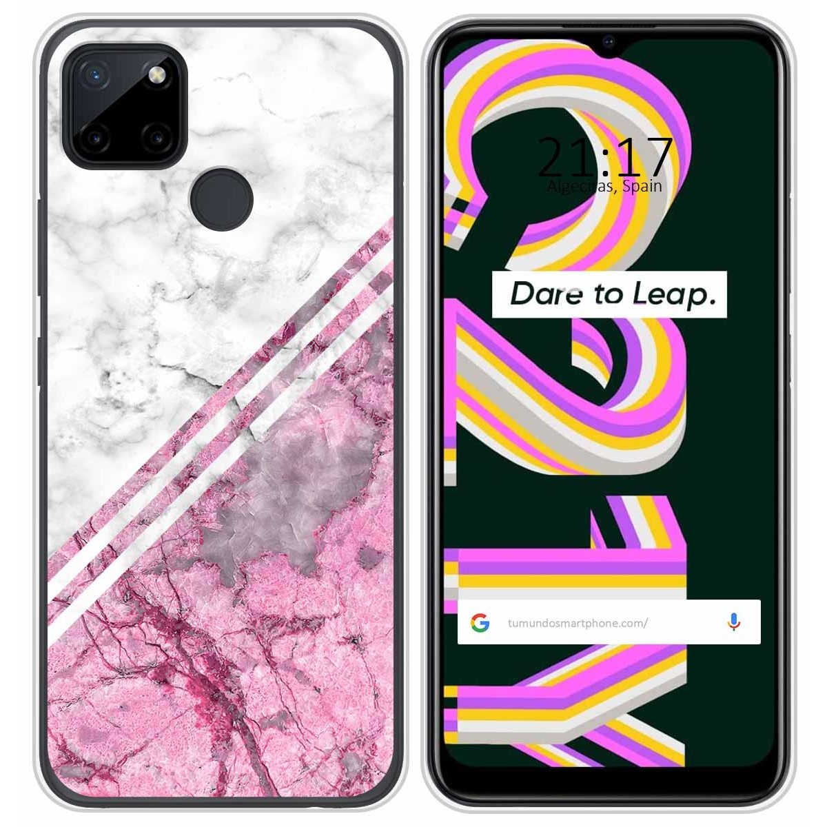 Funda Silicona para Realme C21Y / C25Y diseño Mármol 03 Dibujos