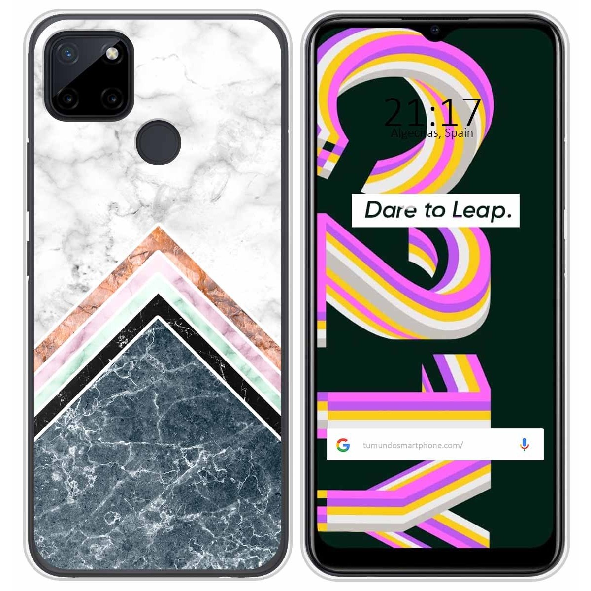 Funda Silicona para Realme C21Y / C25Y diseño Mármol 05 Dibujos