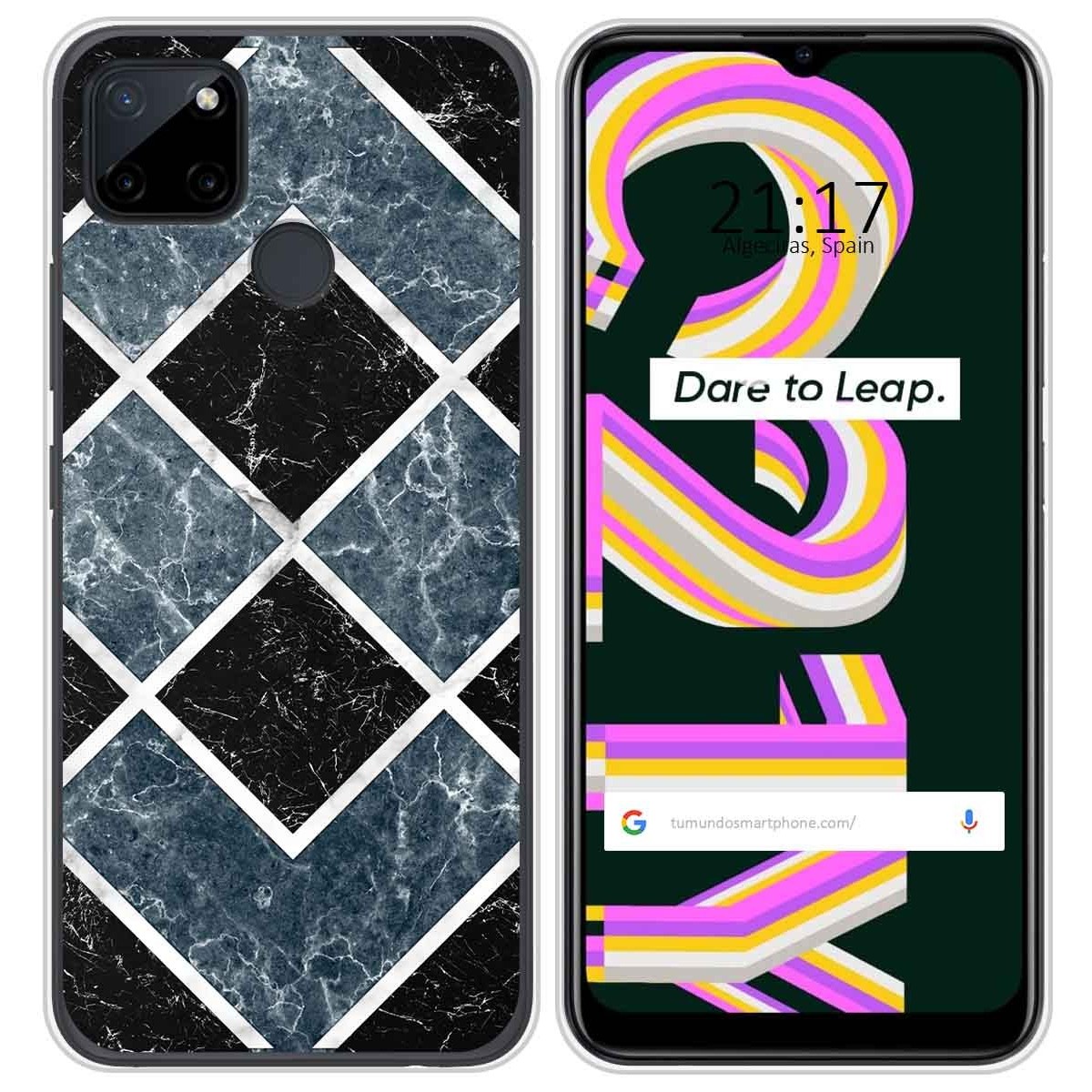 Funda Silicona para Realme C21Y / C25Y diseño Mármol 06 Dibujos