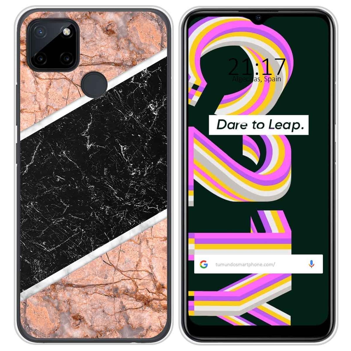 Funda Silicona para Realme C21Y / C25Y diseño Mármol 07 Dibujos