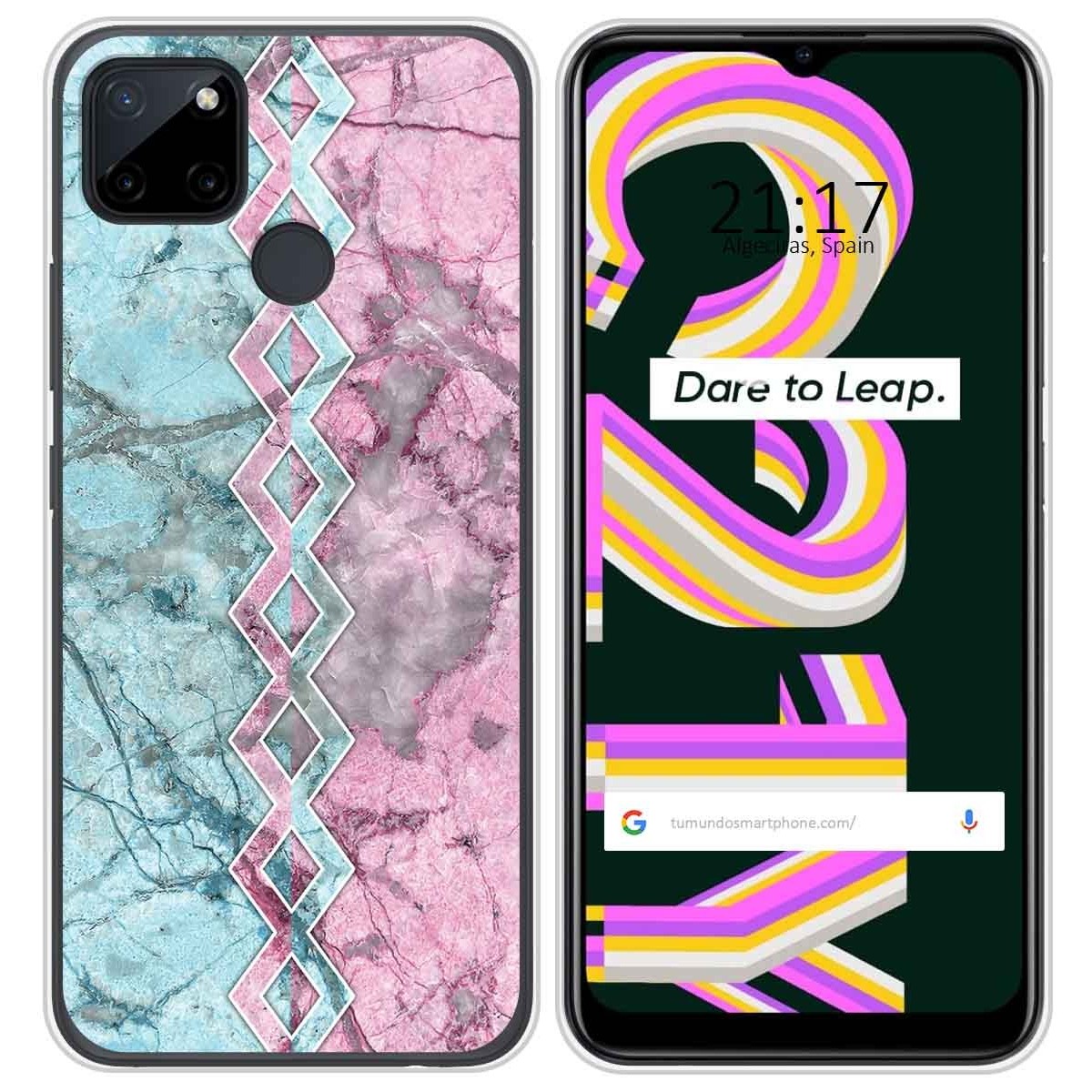 Funda Silicona para Realme C21Y / C25Y diseño Mármol 08 Dibujos