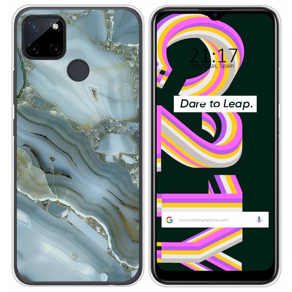 Funda Silicona para Realme C21Y / C25Y diseño Mármol 09 Dibujos