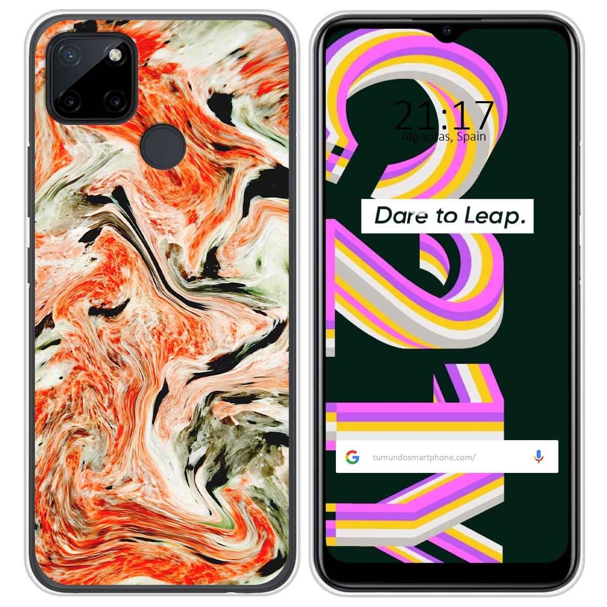 Funda Silicona para Realme C21Y / C25Y diseño Mármol 12 Dibujos