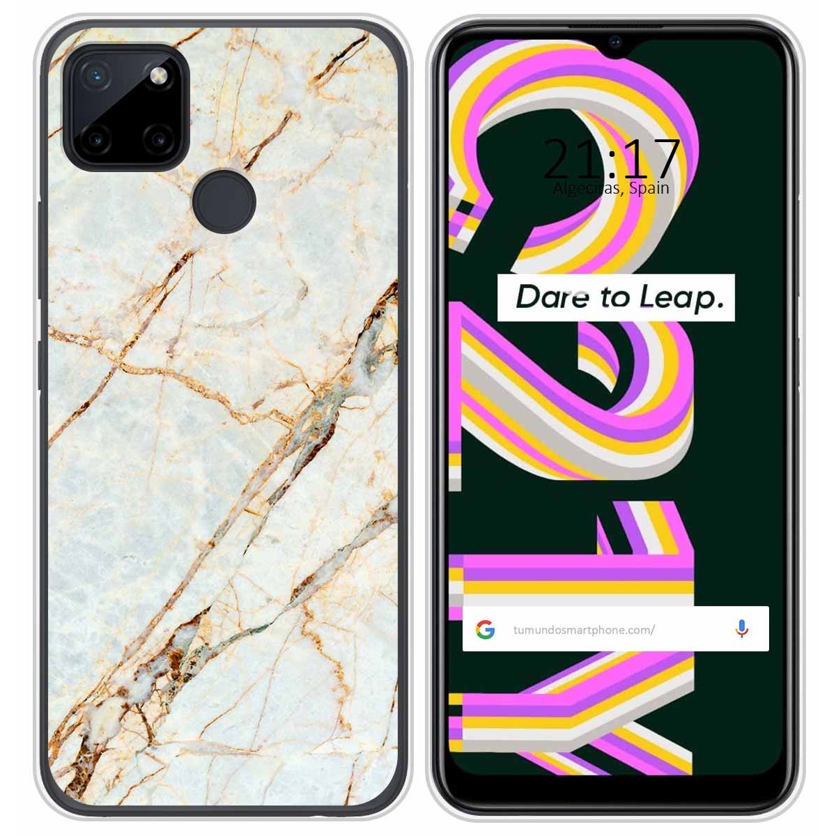 Funda Silicona para Realme C21Y / C25Y diseño Mármol 13 Dibujos