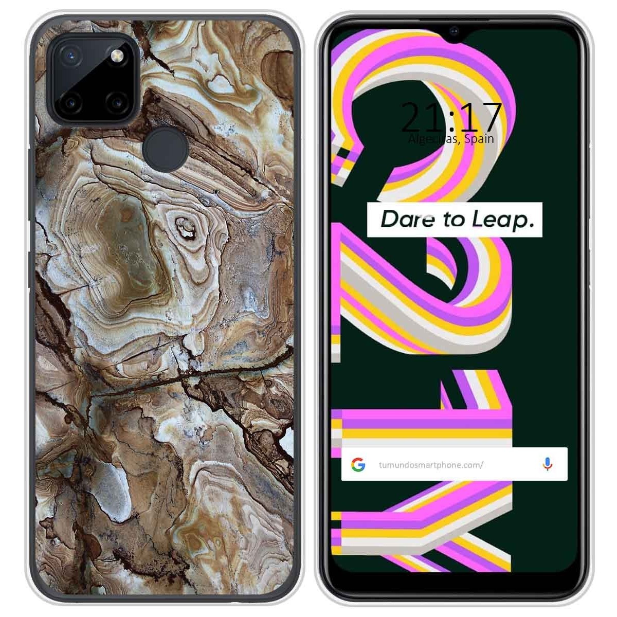Funda Silicona para Realme C21Y / C25Y diseño Mármol 14 Dibujos