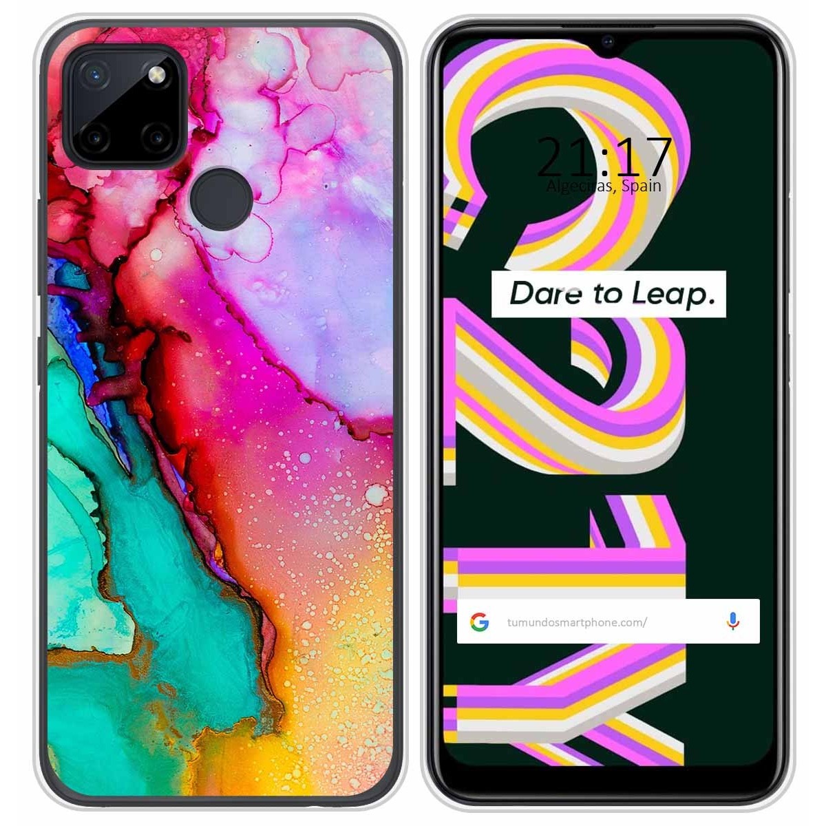 Funda Silicona para Realme C21Y / C25Y diseño Mármol 15 Dibujos