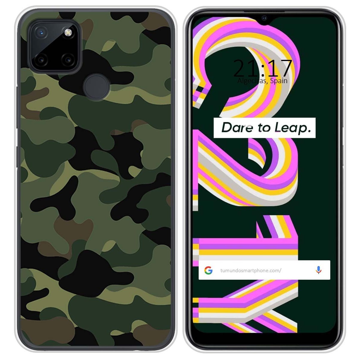 Funda Silicona para Realme C21Y / C25Y diseño Camuflaje Dibujos