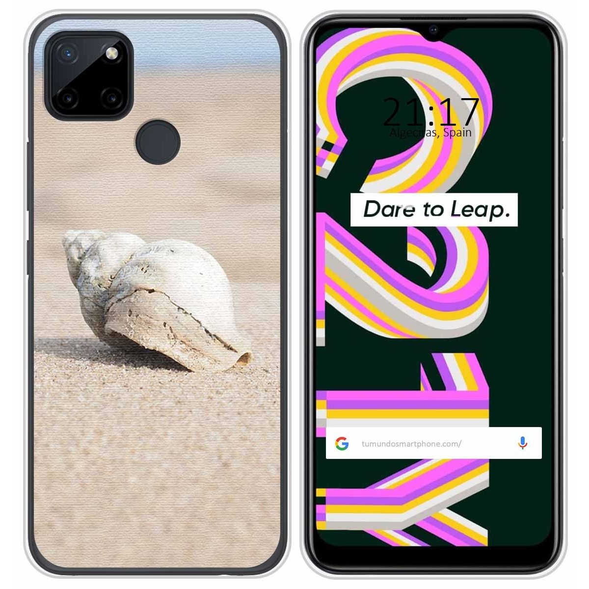 Funda Silicona para Realme C21Y / C25Y diseño Concha Dibujos