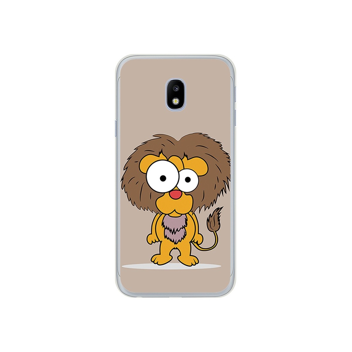 Funda Gel Tpu para Samsung Galaxy J3 (2017) Diseño Leon Dibujos