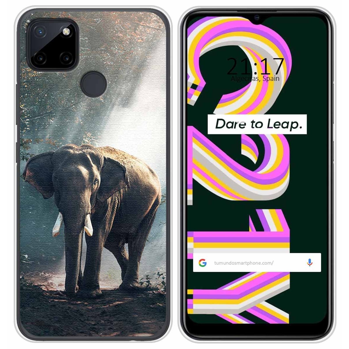 Funda Silicona para Realme C21Y / C25Y diseño Elefante Dibujos