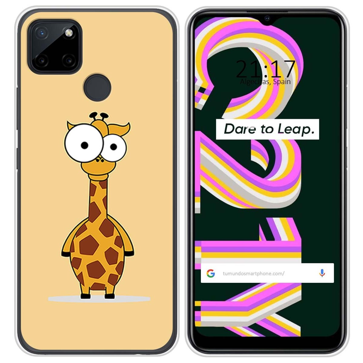 Funda Silicona para Realme C21Y / C25Y diseño Jirafa Dibujos