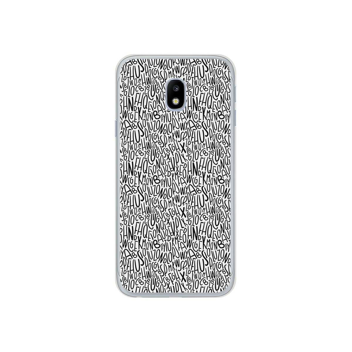 Funda Gel Tpu para Samsung Galaxy J3 (2017) Diseño Letras Dibujos