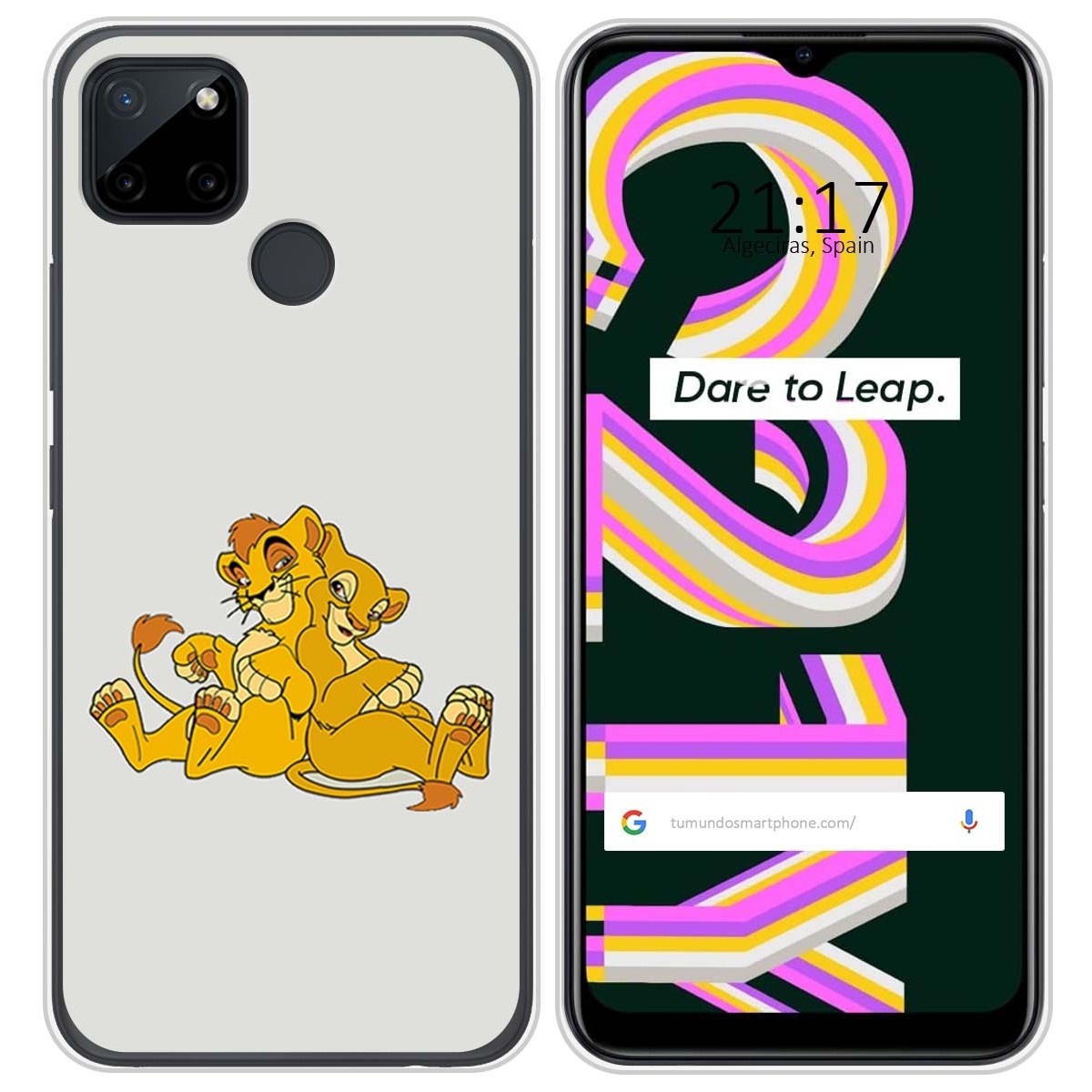 Funda Silicona para Realme C21Y / C25Y diseño Leones Dibujos