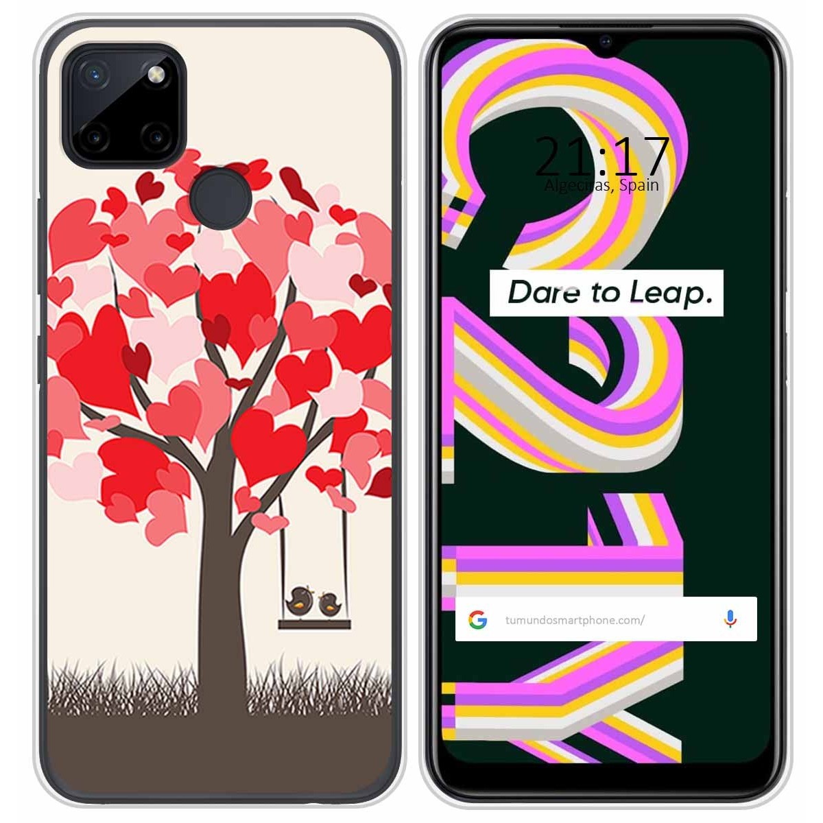 Funda Silicona para Realme C21Y / C25Y diseño Pajaritos Dibujos