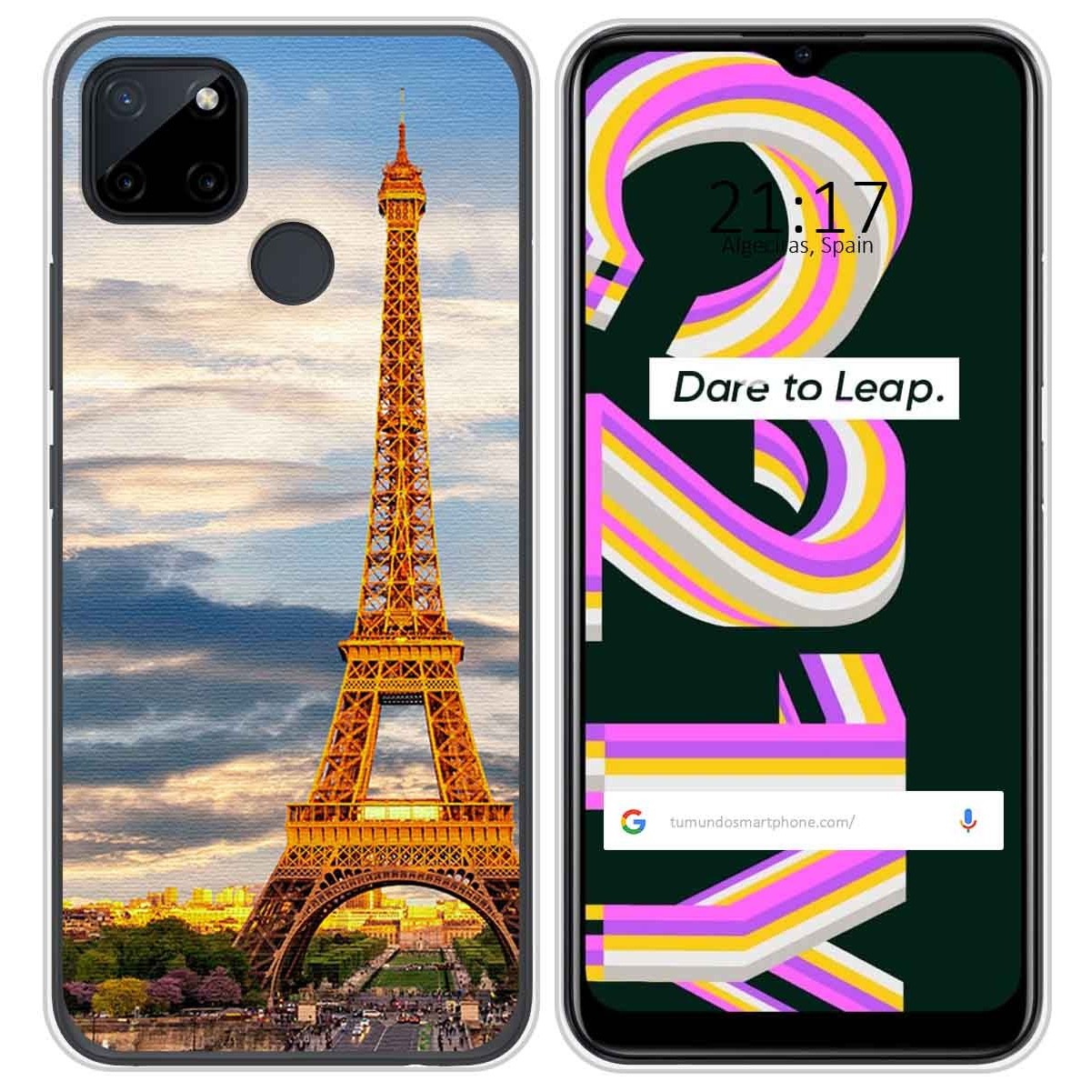 Funda Silicona para Realme C21Y / C25Y diseño Paris Dibujos