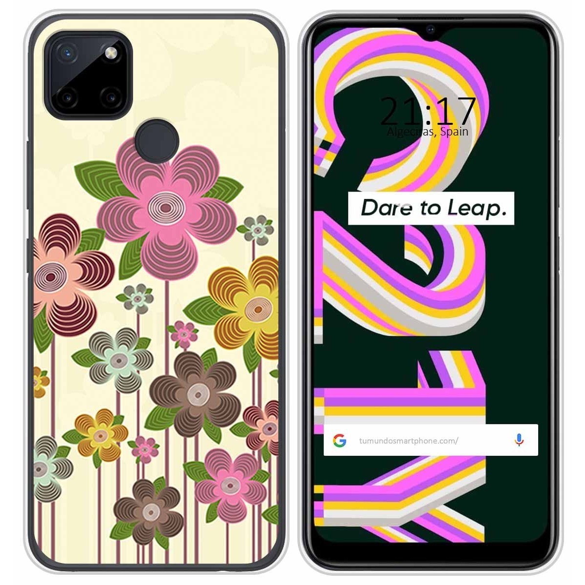 Funda Silicona para Realme C21Y / C25Y diseño Primavera En Flor Dibujos