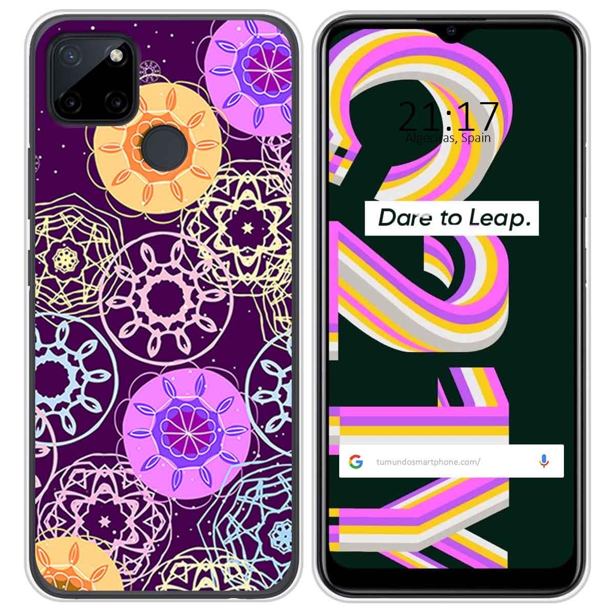 Funda Silicona para Realme C21Y / C25Y diseño Radial Dibujos