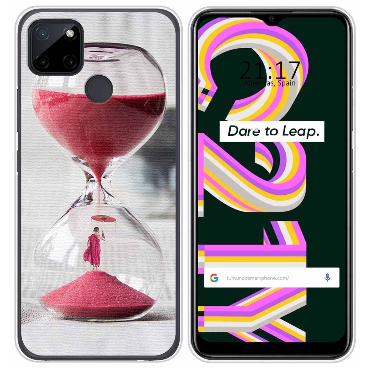 Funda Silicona para Realme C21Y / C25Y diseño Reloj Dibujos