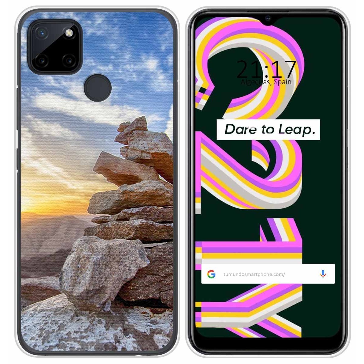 Funda Silicona para Realme C21Y / C25Y diseño Sunset Dibujos