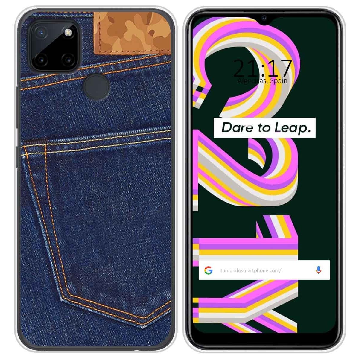 Funda Silicona para Realme C21Y / C25Y diseño Vaquero Dibujos