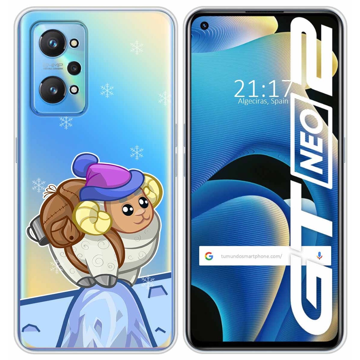 Funda Silicona Transparente para Realme GT NEO 2 5G diseño Cabra Dibujos