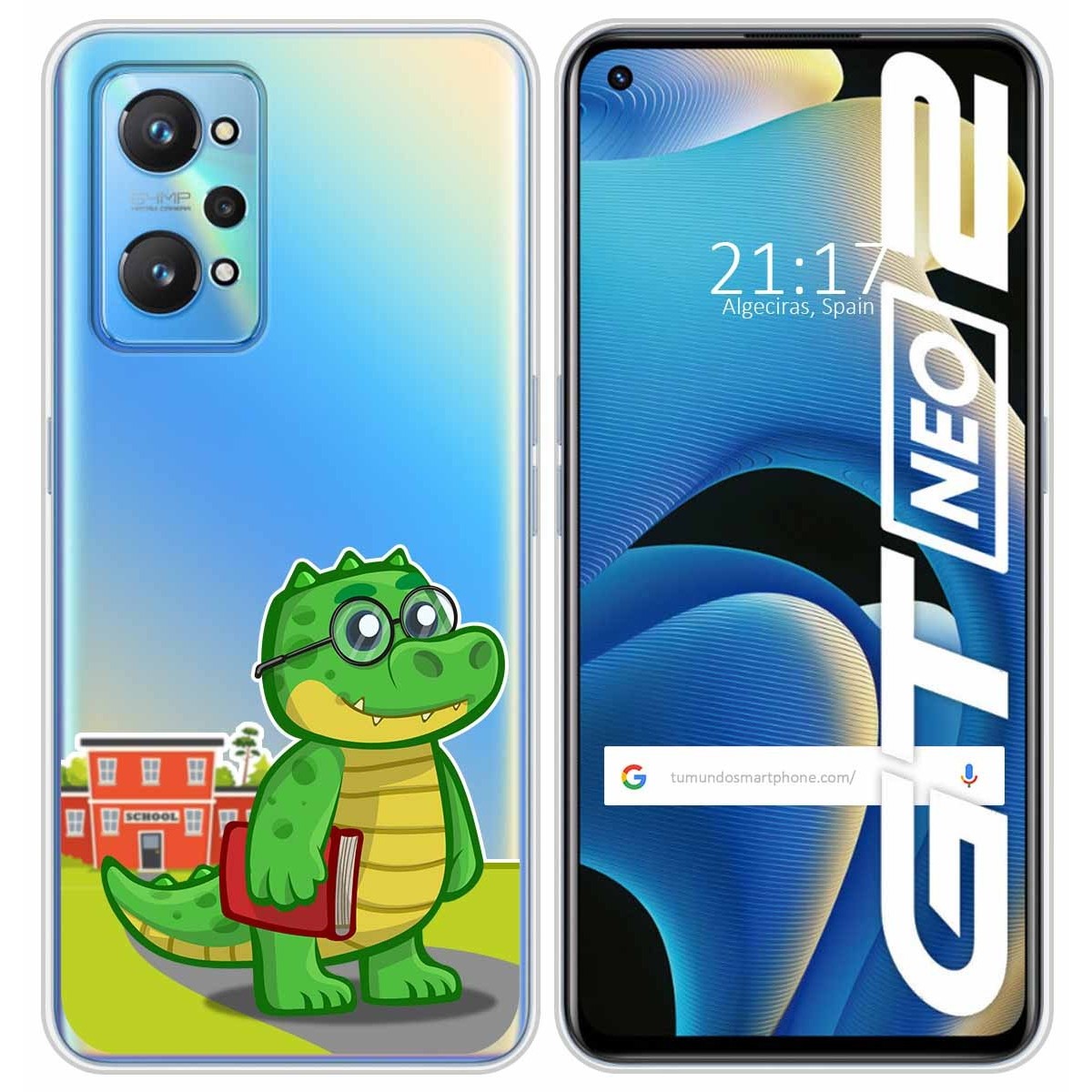 Funda Silicona Transparente para Realme GT NEO 2 5G diseño Coco Dibujos