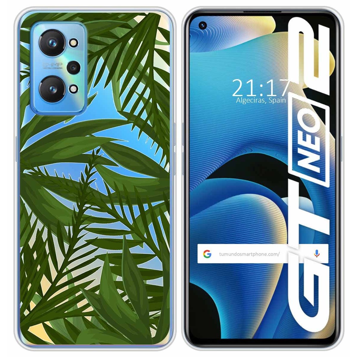 Funda Silicona Transparente para Realme GT NEO 2 5G diseño Jungla Dibujos