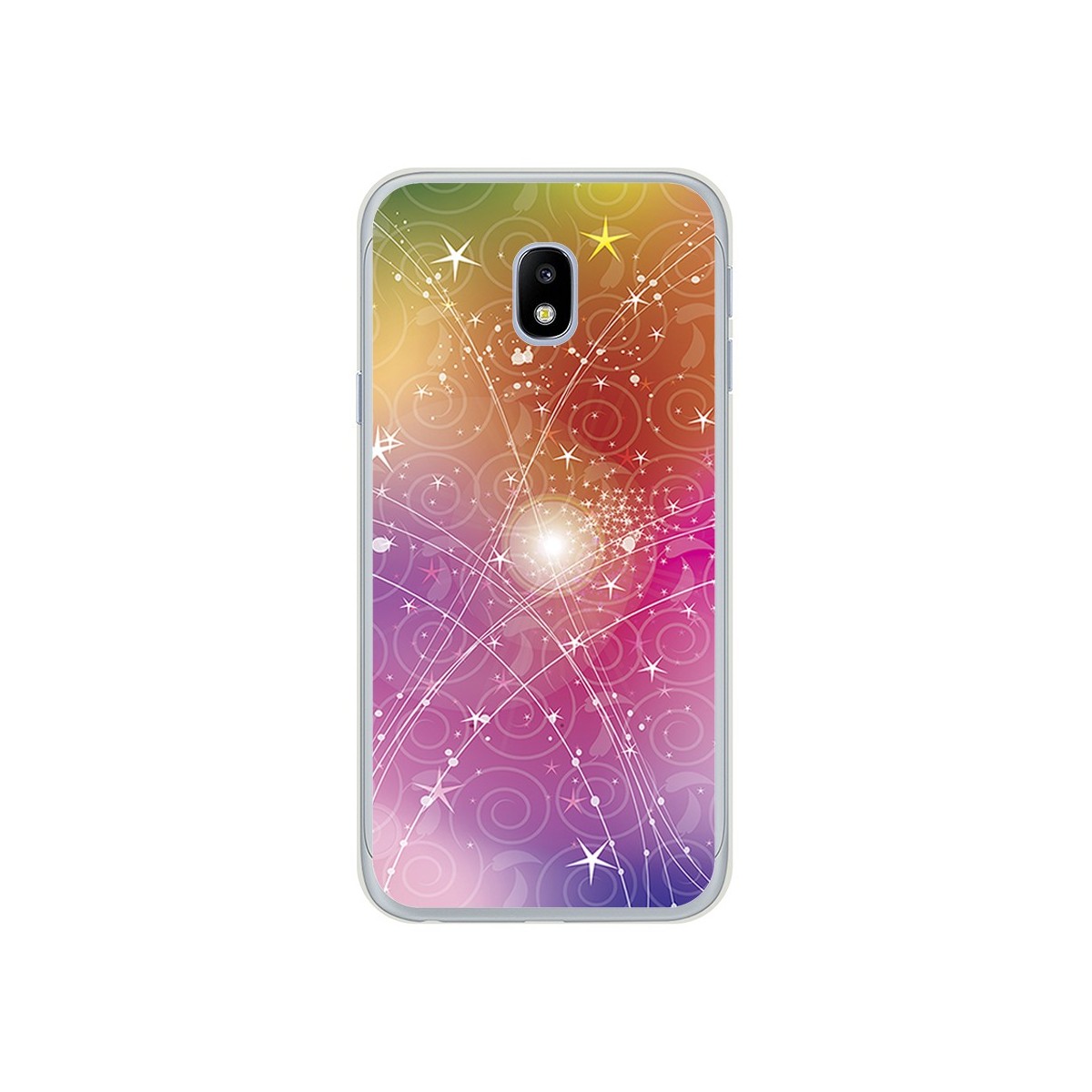 Funda Gel Tpu para Samsung Galaxy J3 (2017) Diseño Abstracto Dibujos