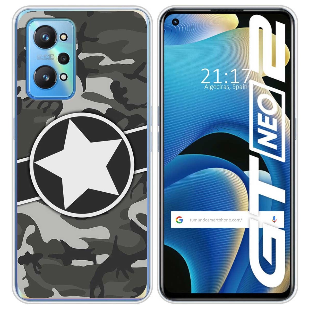 Funda Silicona para Realme GT NEO 2 5G diseño Camuflaje 02 Dibujos