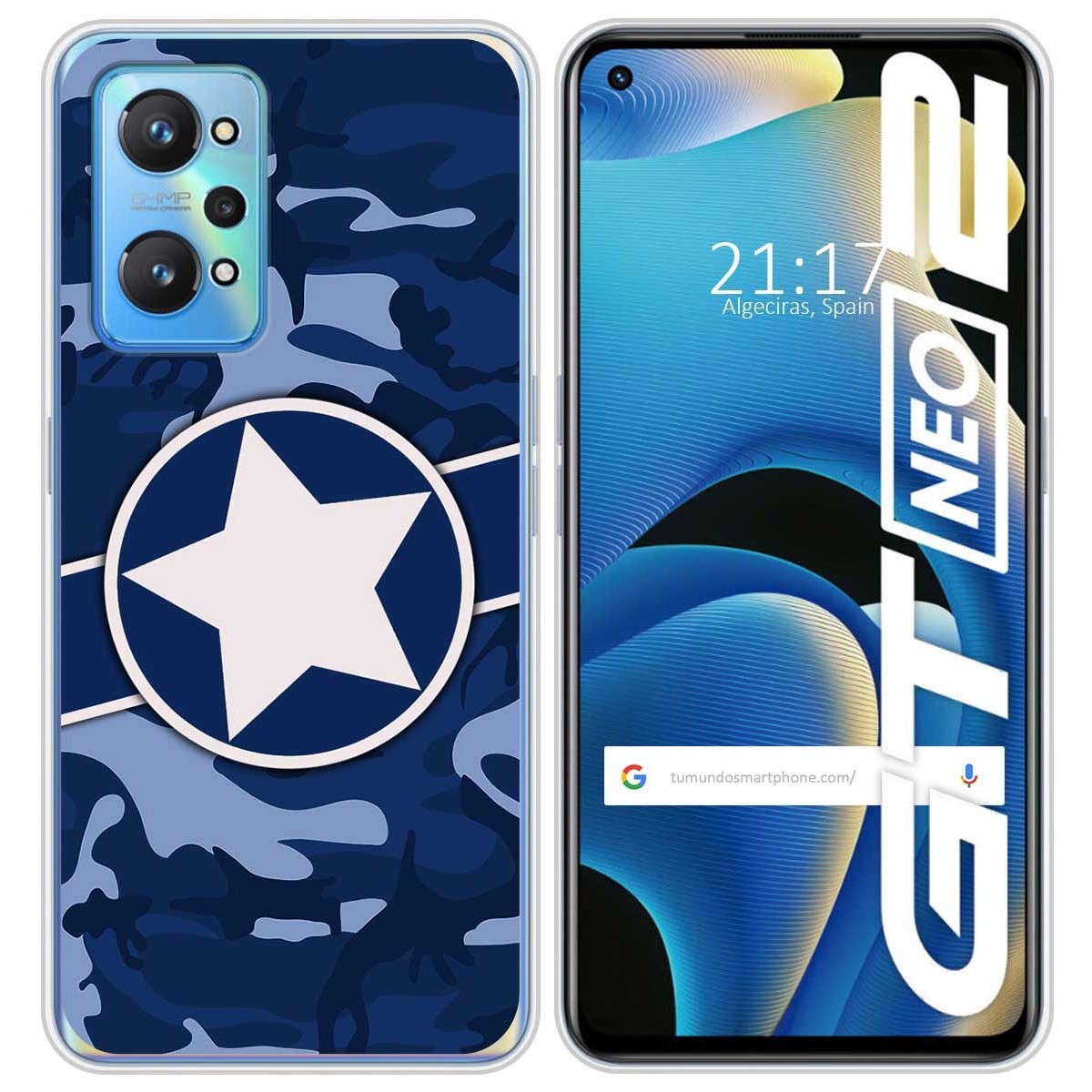 Funda Silicona para Realme GT NEO 2 5G diseño Camuflaje 03 Dibujos