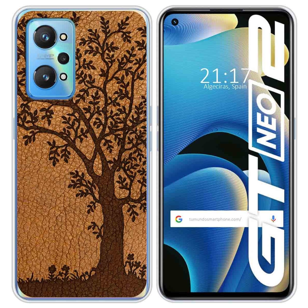 Funda Silicona para Realme GT NEO 2 5G diseño Cuero 03 Dibujos