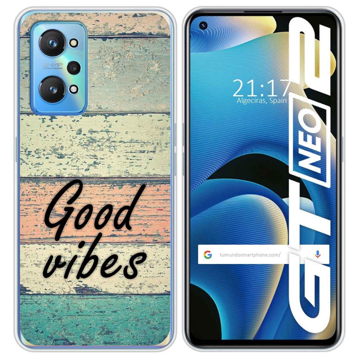 Funda Silicona para Realme GT NEO 2 5G diseño Madera 01 Dibujos