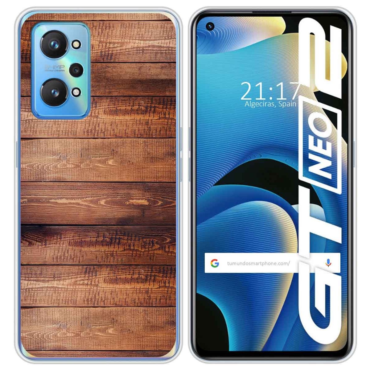 Funda Silicona para Realme GT NEO 2 5G diseño Madera 02 Dibujos