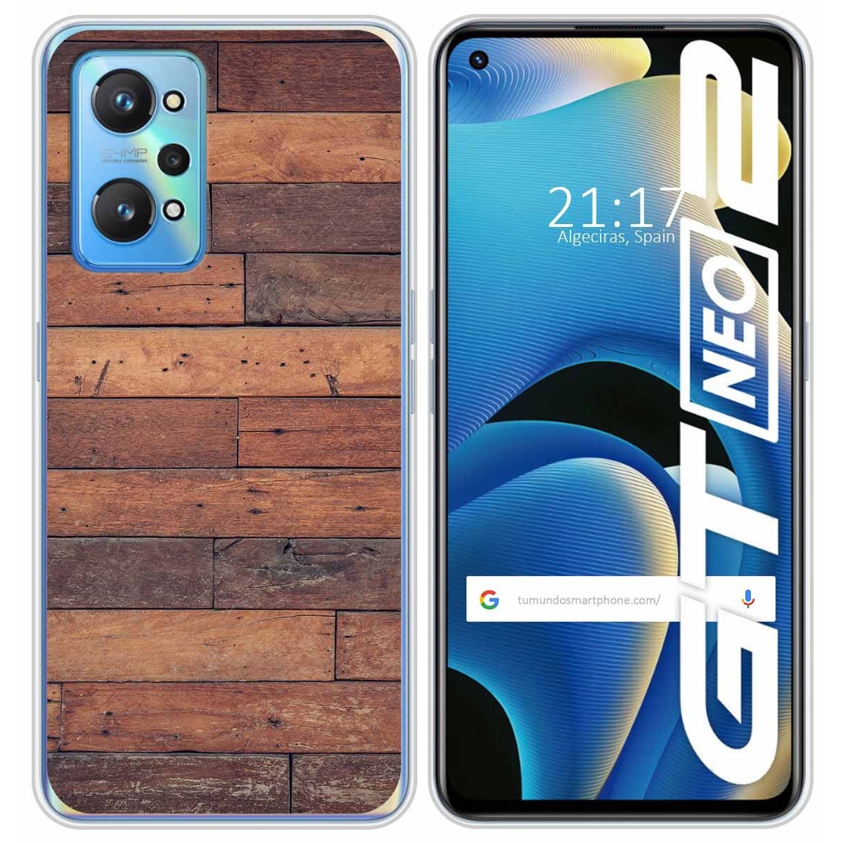 Funda Silicona para Realme GT NEO 2 5G diseño Madera 03 Dibujos