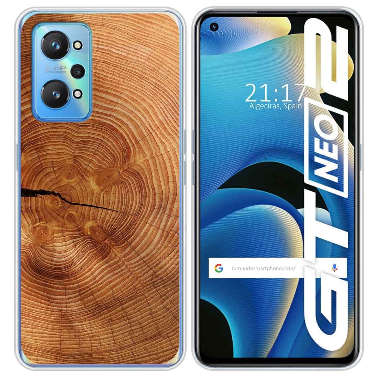 Funda Silicona para Realme GT NEO 2 5G diseño Madera 04 Dibujos