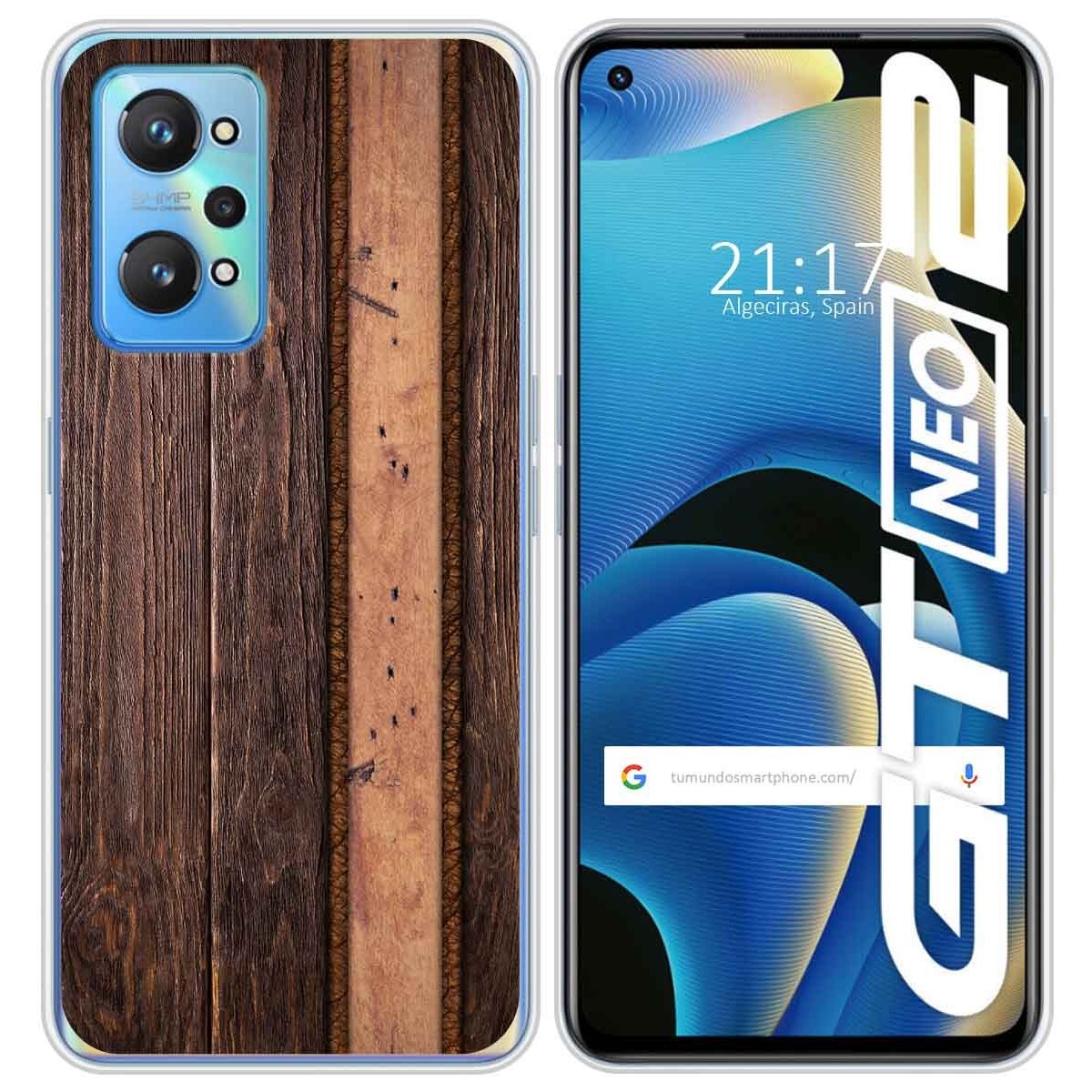 Funda Silicona para Realme GT NEO 2 5G diseño Madera 05 Dibujos