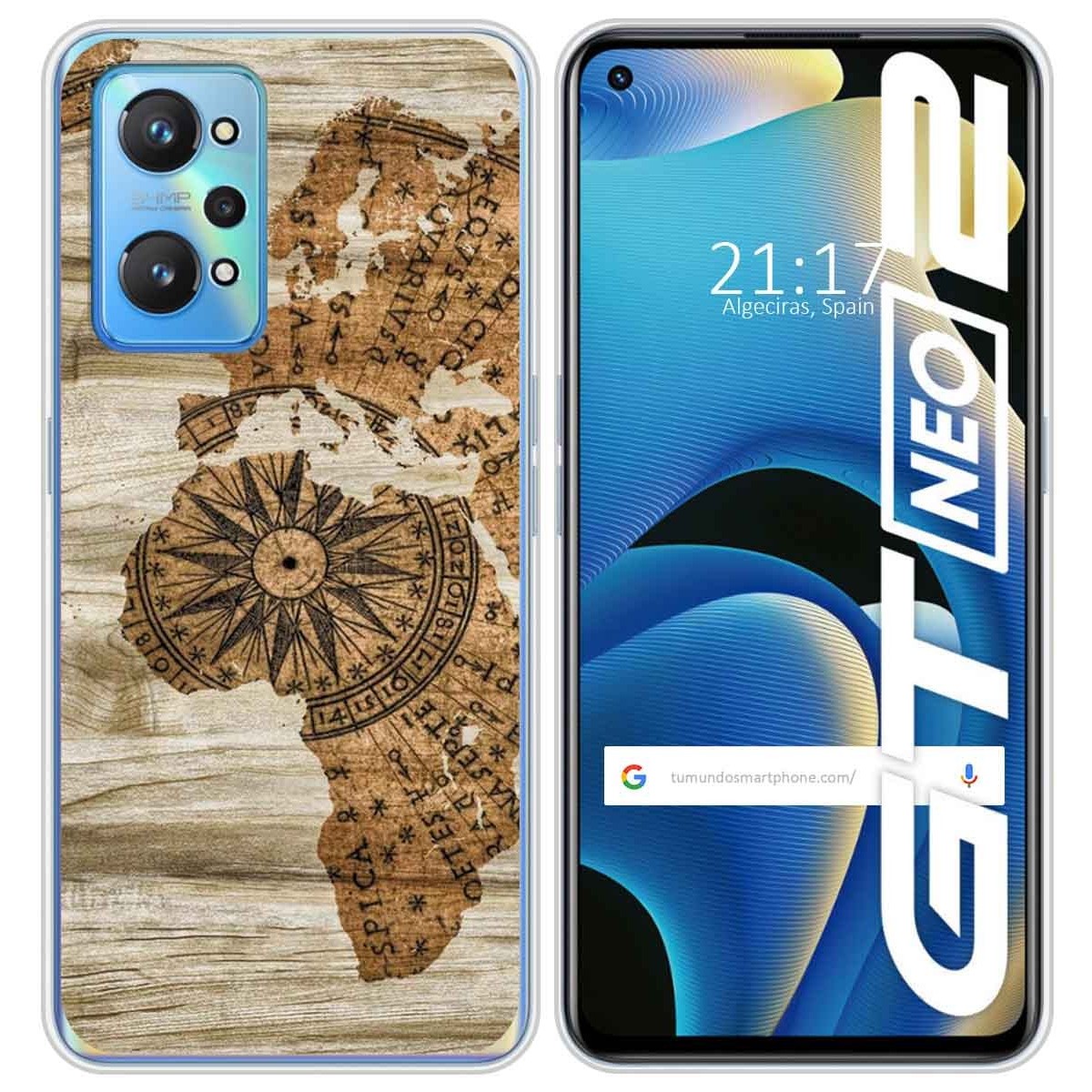 Funda Silicona para Realme GT NEO 2 5G diseño Madera 07 Dibujos