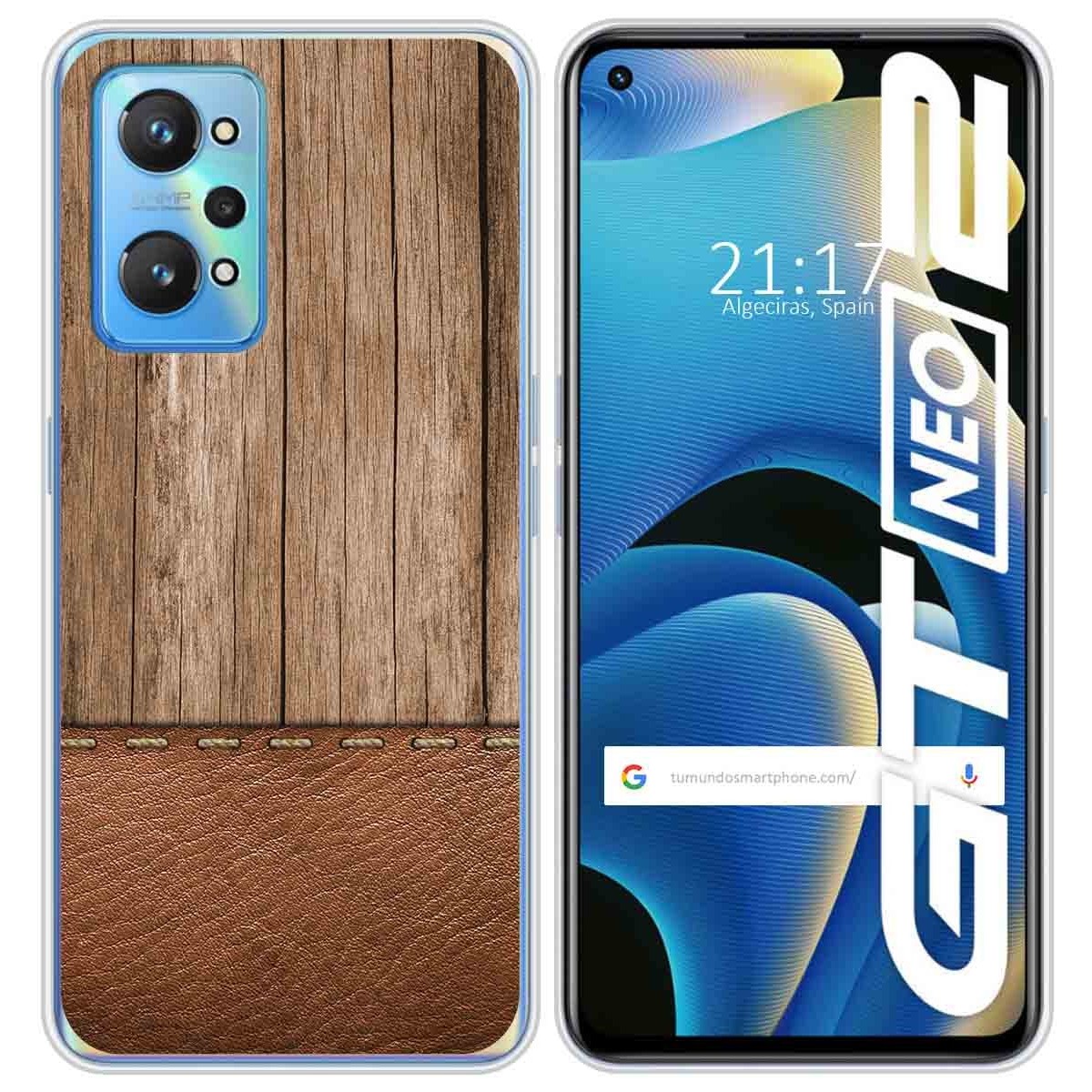 Funda Silicona para Realme GT NEO 2 5G diseño Madera 09 Dibujos