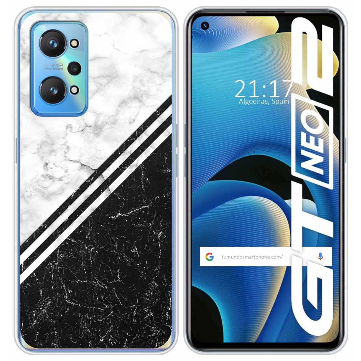 Funda Silicona para Realme GT NEO 2 5G diseño Mármol 01 Dibujos