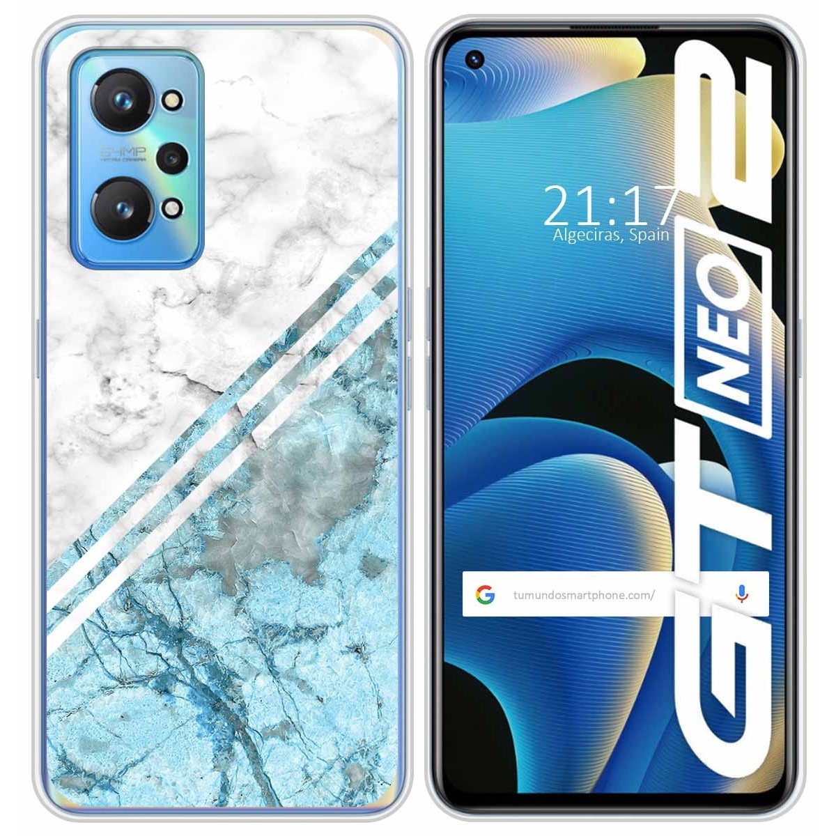 Funda Silicona para Realme GT NEO 2 5G diseño Mármol 02 Dibujos