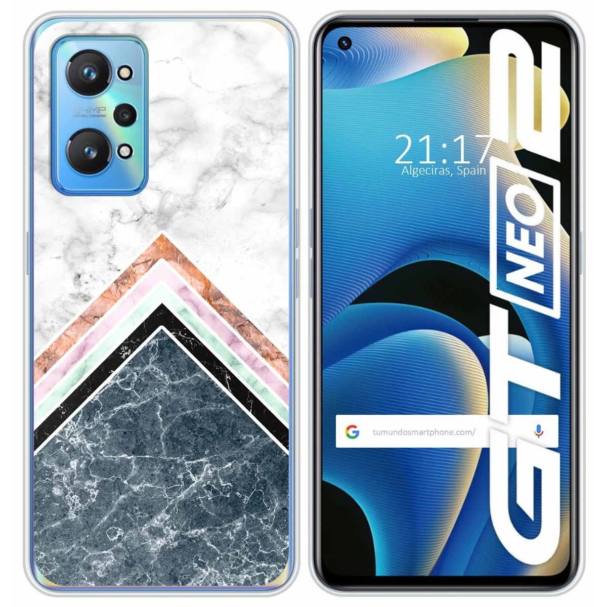 Funda Silicona para Realme GT NEO 2 5G diseño Mármol 05 Dibujos