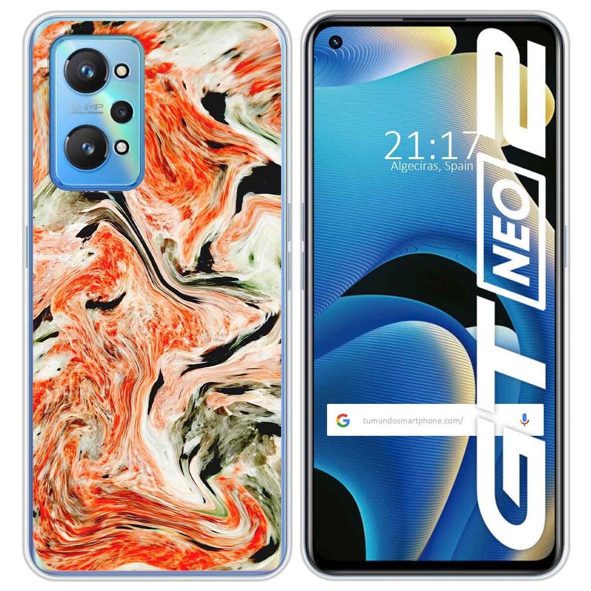Funda Silicona para Realme GT NEO 2 5G diseño Mármol 12 Dibujos