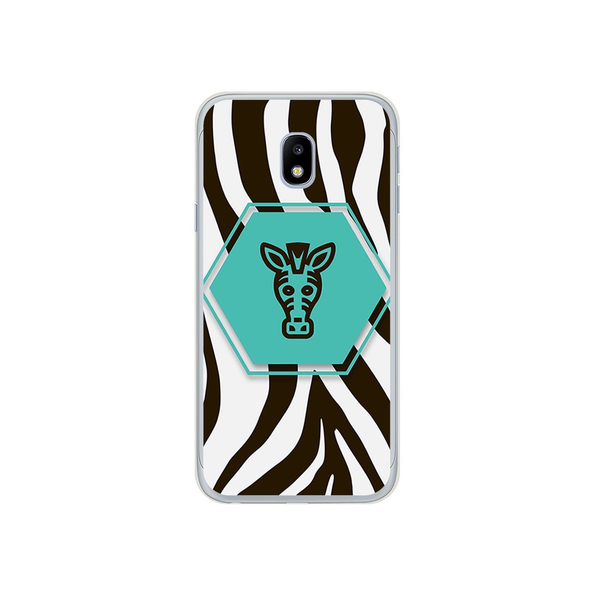 Funda Gel Tpu para Samsung Galaxy J3 (2017) Diseño Cebra Dibujos